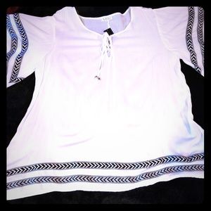 Women's Black and White Tunic .